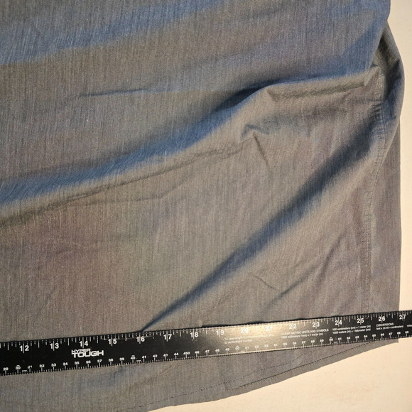 Wrangler Shirt Men's 2XL Gray Long Roll Tab Sleeves Collar Button Down - Picture 13 of 16